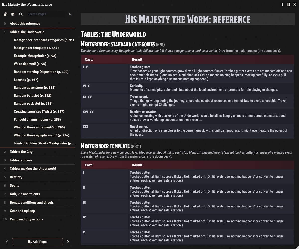 The reference journal